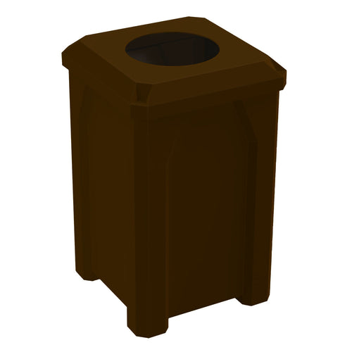 32 Gallon Classic Square | 11.5" Recycle Lid - Assembly - Blue - Anchorline Supply