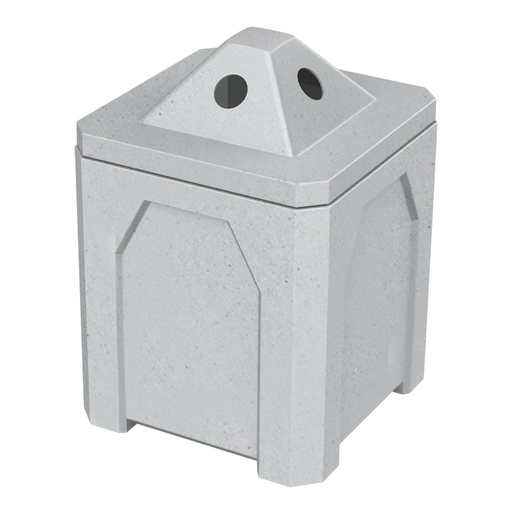 52 Gallon Classic Square | Pyramid Top - Assembly - Orange - Anchorline Supply