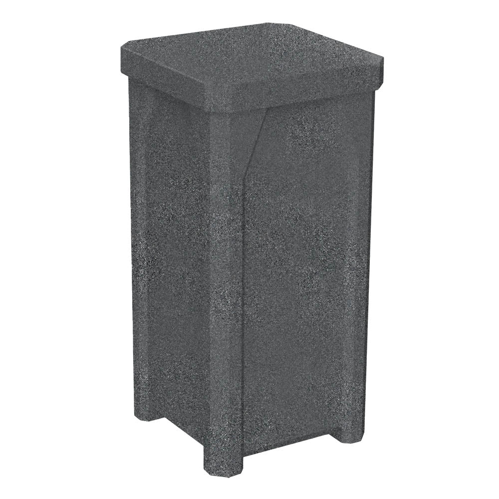 22 Gallon Classic Square | Flat Lid Dust Cover - Assembly - Yellow - Anchorline Supply
