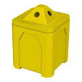 52 Gallon Classic Square | Pyramid Top - Assembly - Blue - Anchorline Supply