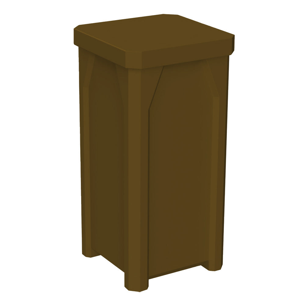 22 Gallon Classic Square | Flat Lid Dust Cover - Assembly - Blue - Anchorline Supply