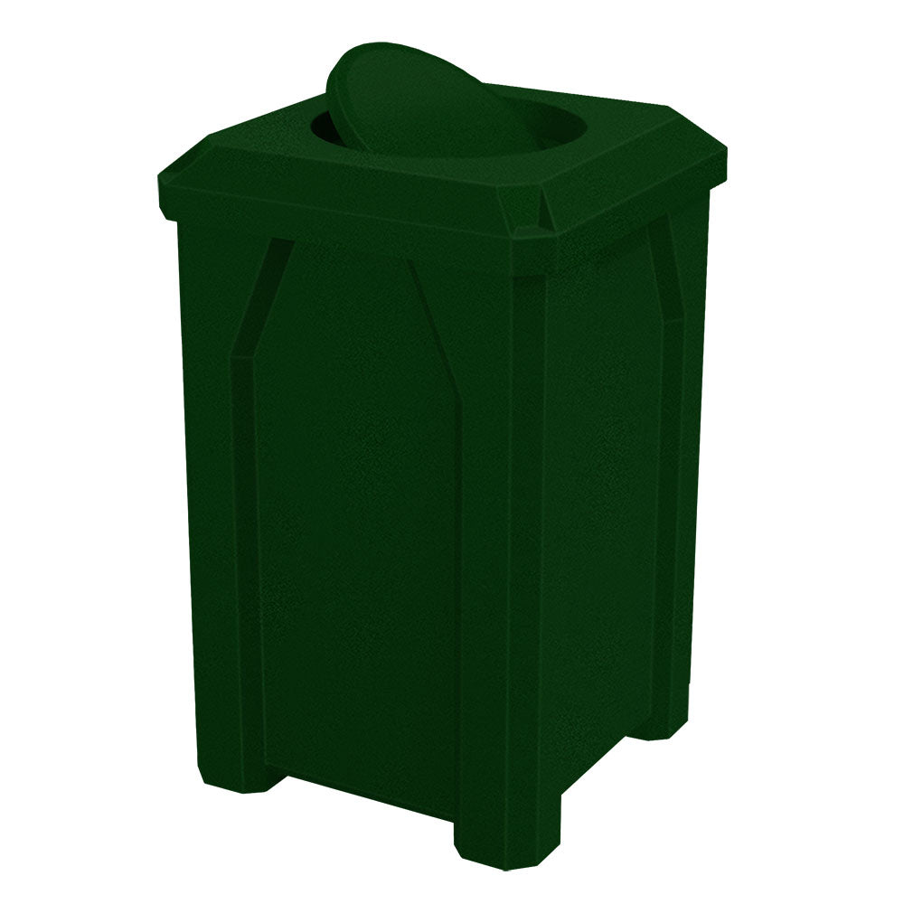 32 Gallon Classic Square | Bug Barrier Lid - Assembly - White - Anchorline Supply