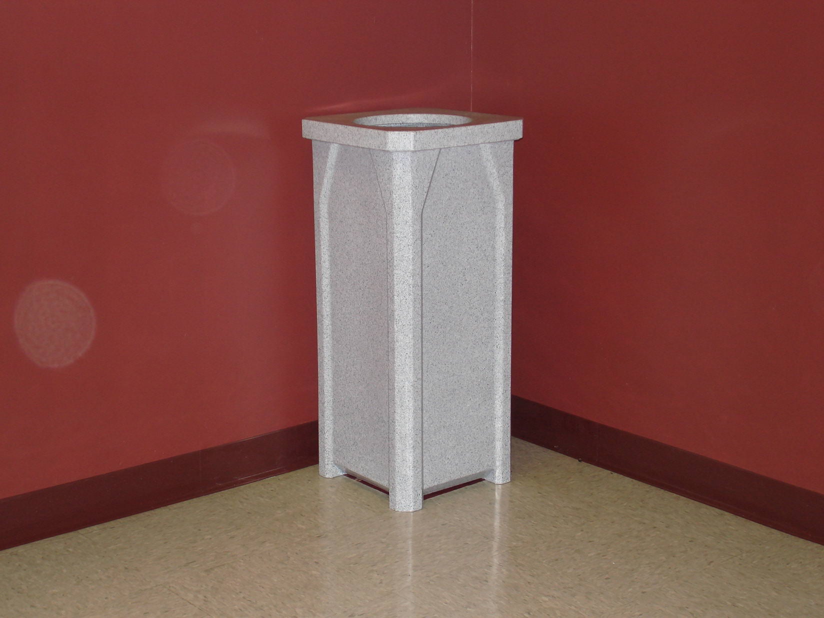 22 Gallon Classic Square | 11.5" Recycle Lid Assembly - Brown - Anchorline Supply