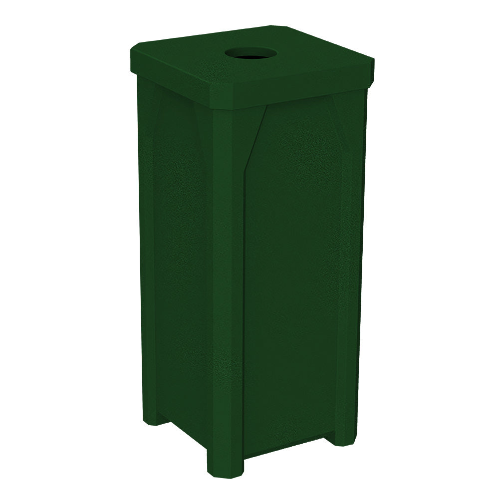 22 Gallon Classic Square | 5" Recycle Lid - Assembly - Yellow - Anchorline Supply