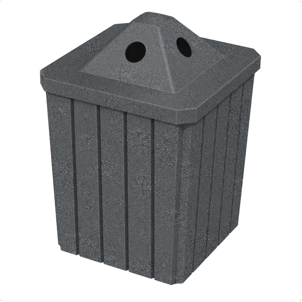 52 Gallon Signature Square | Pyramid Top - Assembly - White - Anchorline Supply