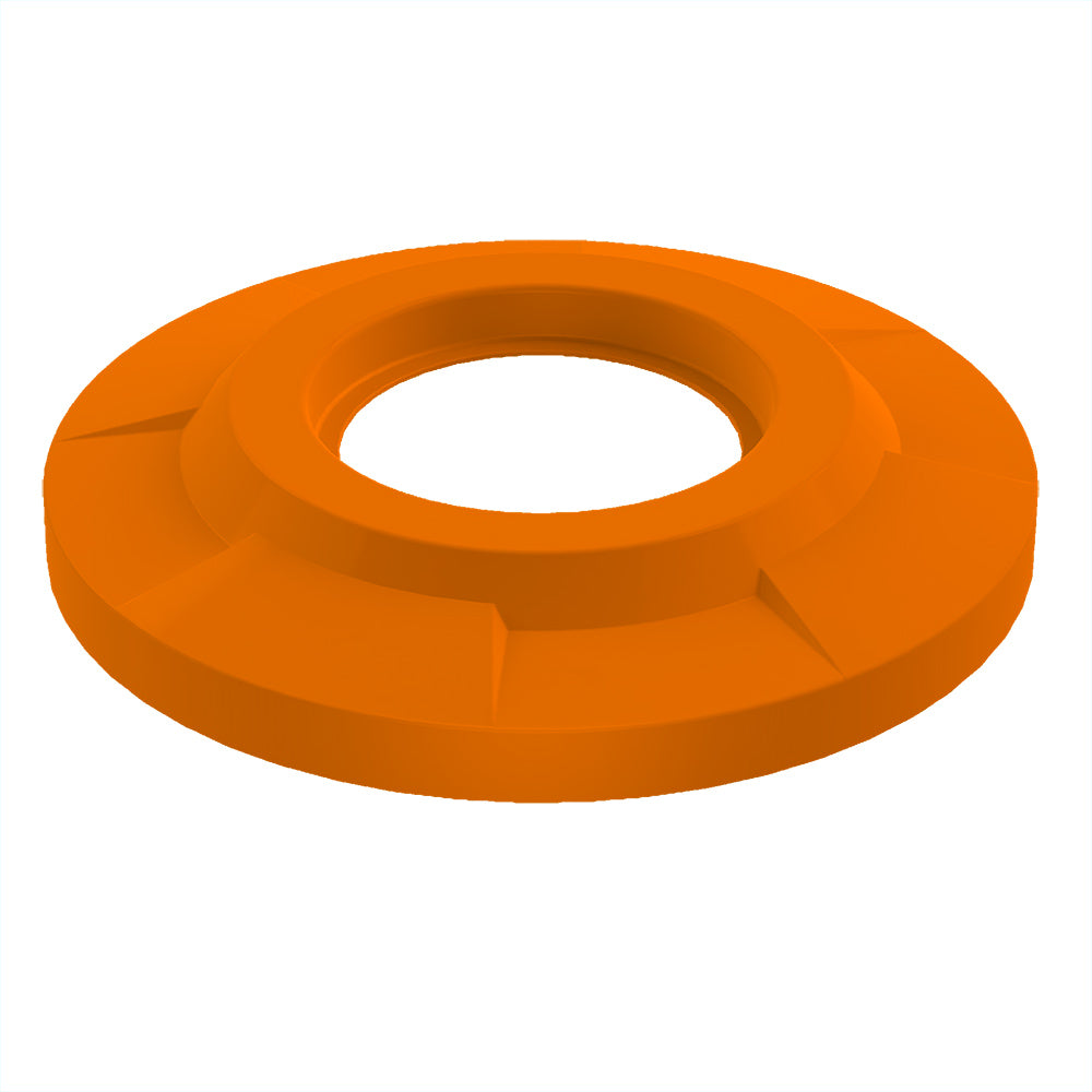 3-PACK - Flat Top with 11.5" Hole (fits 42 & 55 gallon round) - Yellow - Anchorline Supply