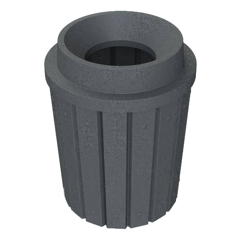42 Gallon Signature Round | Funnel Top with 11.5" Hole - Assembly - White - Anchorline Supply