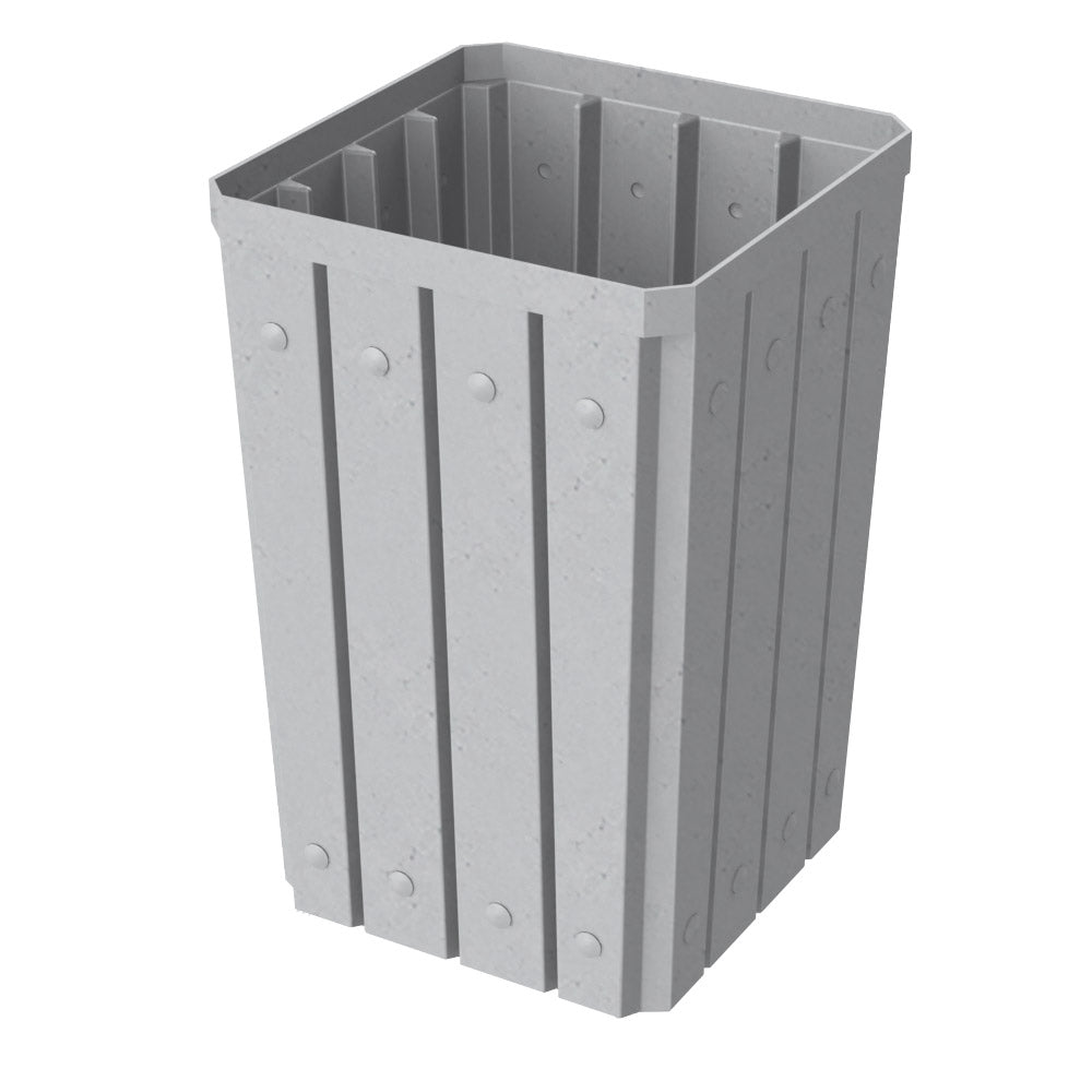 32 Gallon Square Signature Receptacle - Red - Anchorline Supply