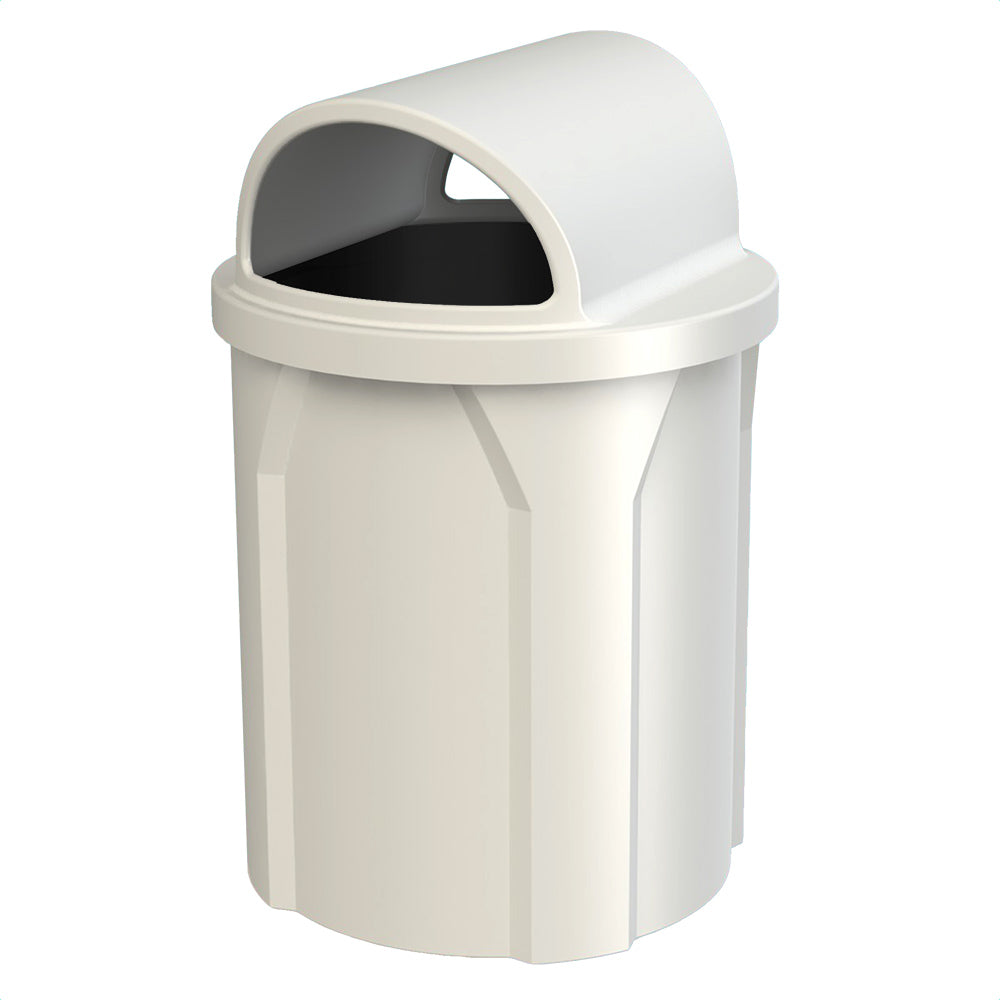 42 Gallon Classic Round | 2-Way Open Lid - Assembly - Orange - Anchorline Supply