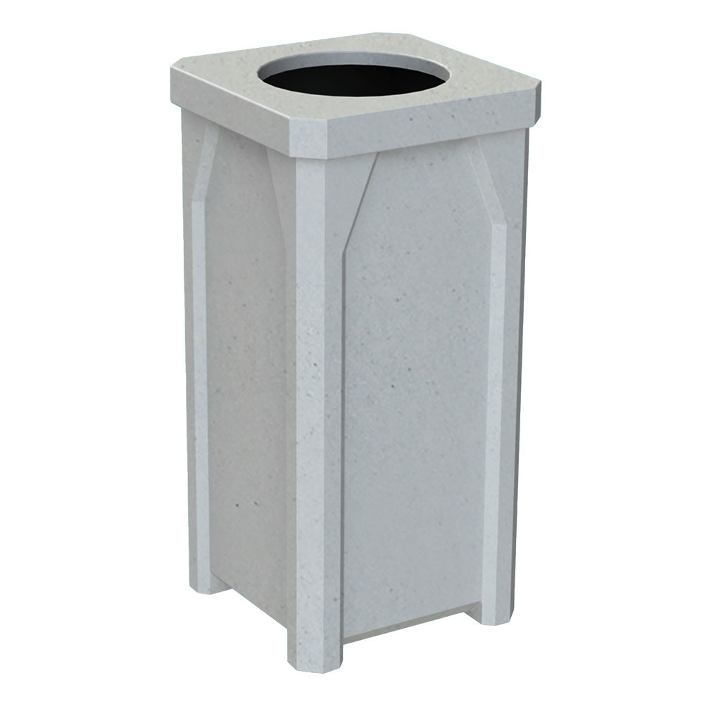22 Gallon Classic Square | 11.5" Recycle Lid Assembly - Red - Anchorline Supply
