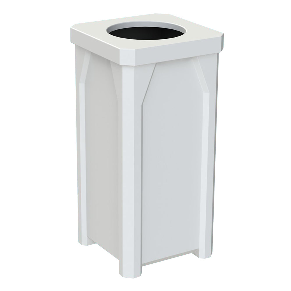 22 Gallon Classic Square | 11.5" Recycle Lid Assembly - Blue - Anchorline Supply