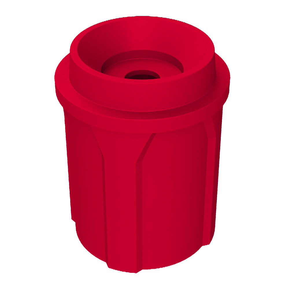 42 Gallon Classic Round | Funnel Lid with 5" hole - Assembly - Blue - Anchorline Supply