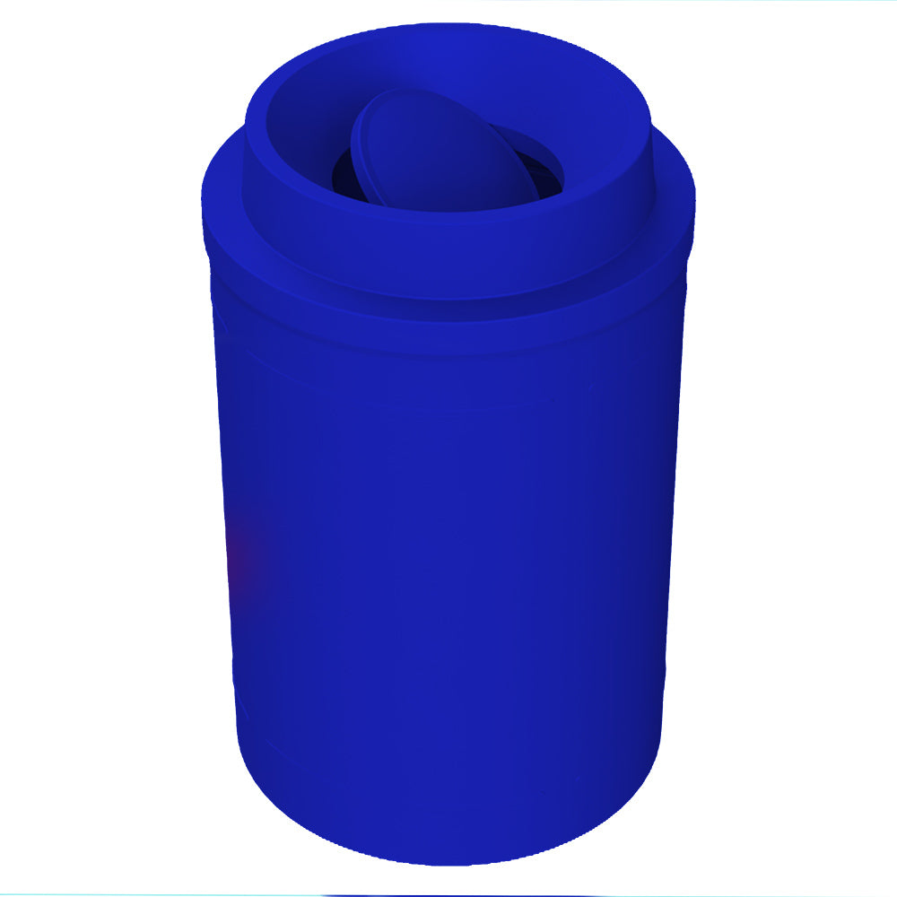 55 Gallon Classic Round | Funnel with Bug Barrier - Assembly - Light Granite - Anchorline Supply