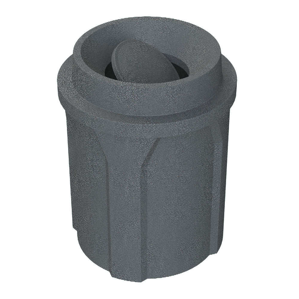 42 Gallon Classic Round | Funnel Lid with Bug Barrier - Assembly - Blue - Anchorline Supply
