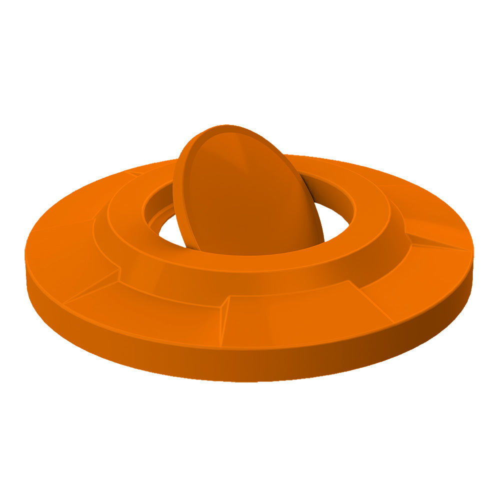 Flat Top with Bug Barrier Lid (fits 42 & 55 gallon round) - Yellow - Anchorline Supply