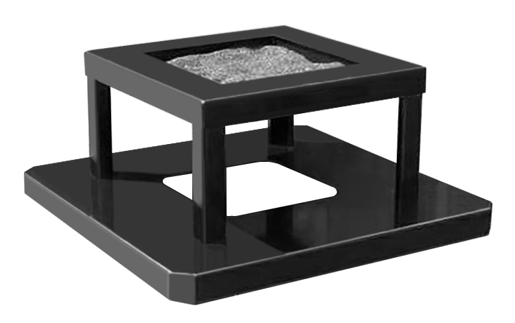Steel Ash Top Lid (fits 32 square) - Black Powder Coat - Anchorline Supply