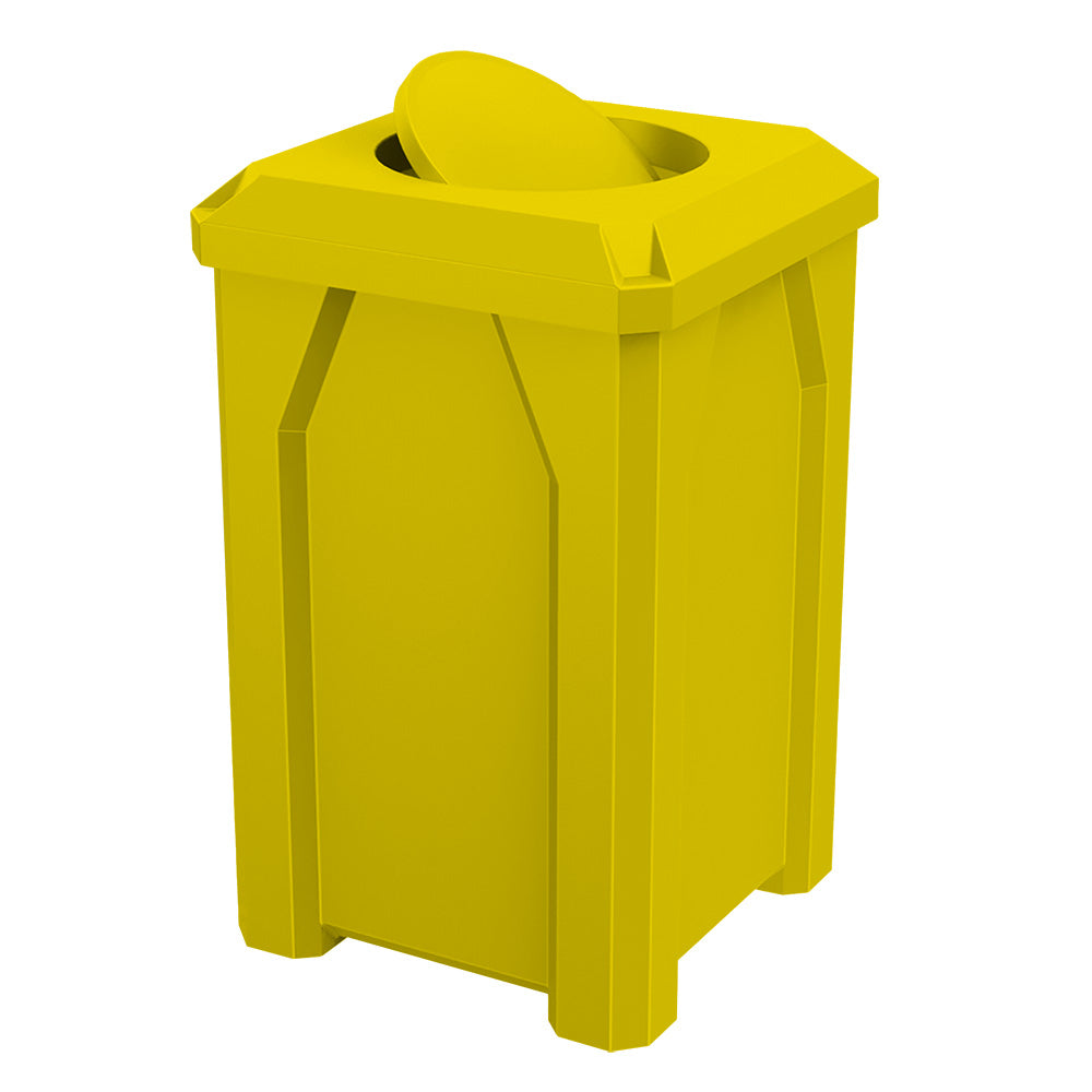 32 Gallon Classic Square | Bug Barrier Lid - Assembly - Black - Anchorline Supply