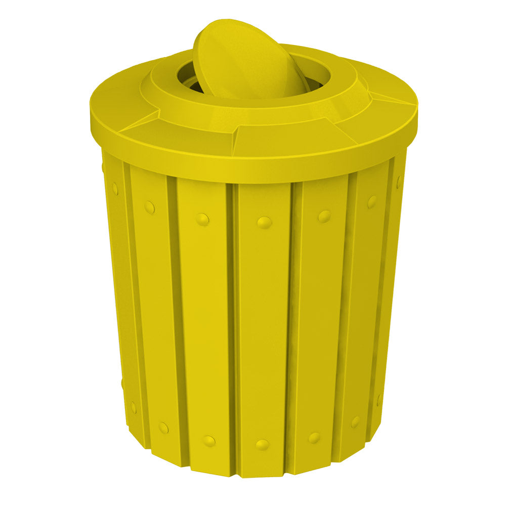 42 Gallon Signature Round | Flat Top with Bug Barrier - Assembly - Brown - Anchorline Supply