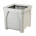24" Square Plastic Planter - Blue - Anchorline Supply