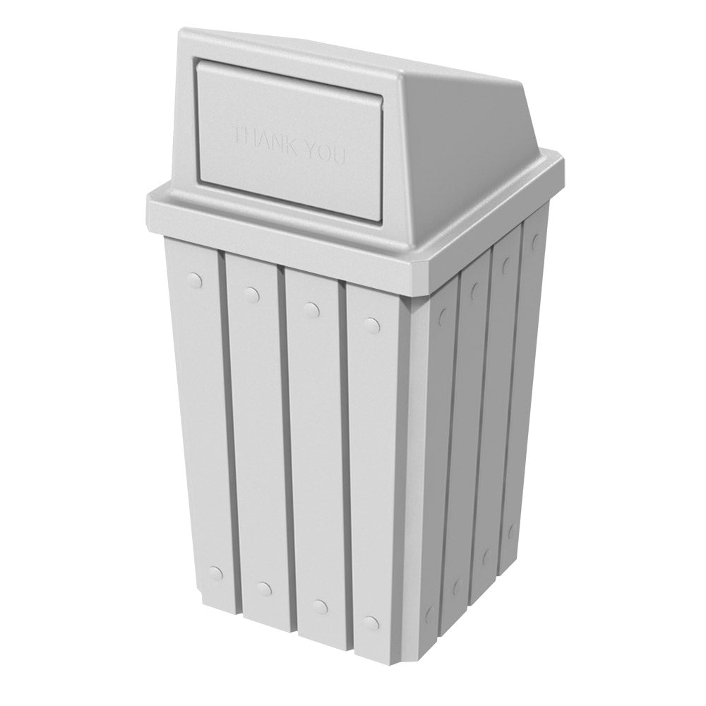 32 Gallon Signature Square | Dome Top Lid - Assembly - Red - Anchorline Supply
