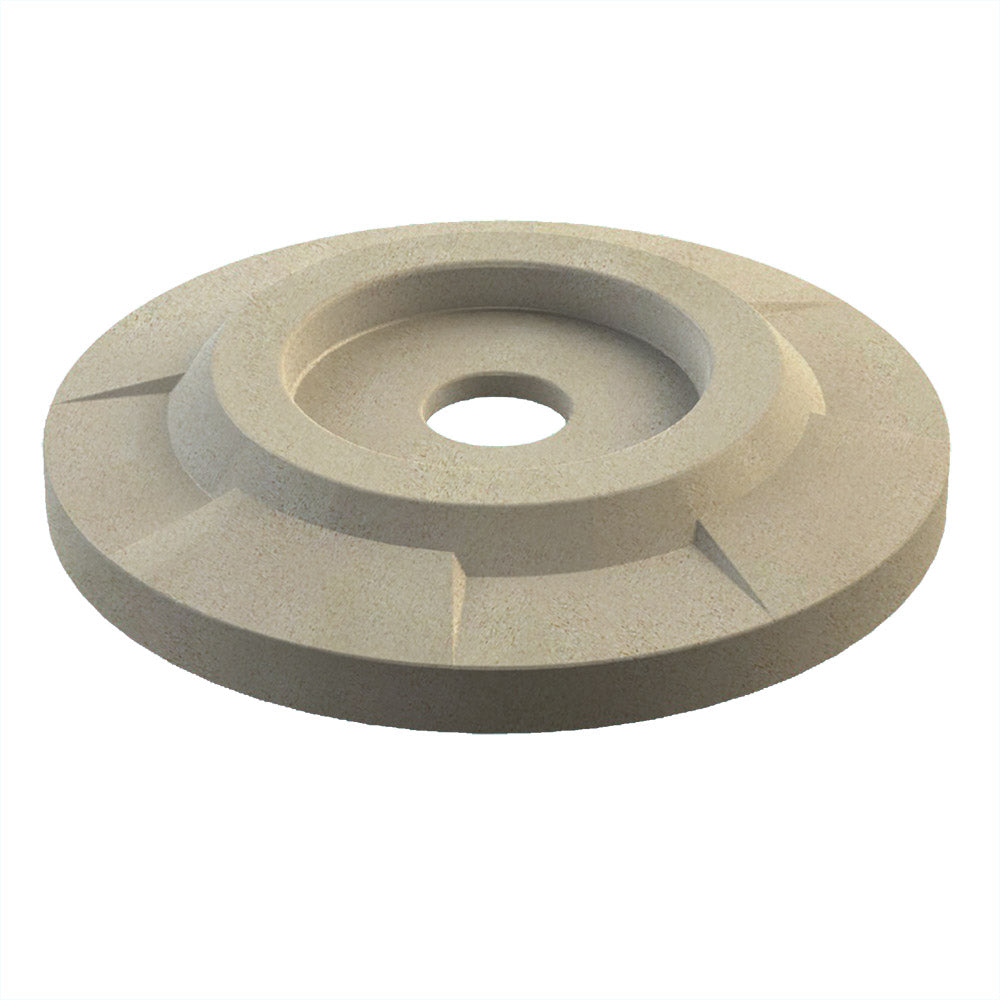 Flat Top with 5" Hole (fits 42 & 55 gallon round) - Dark Granite - Anchorline Supply