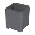 52 Gallon Square Classic Receptacle - Blue - Anchorline Supply