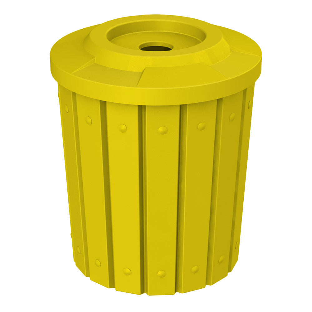 42 Gallon Signature Round | Flat Top with 5" hole - Assembly - Brown - Anchorline Supply