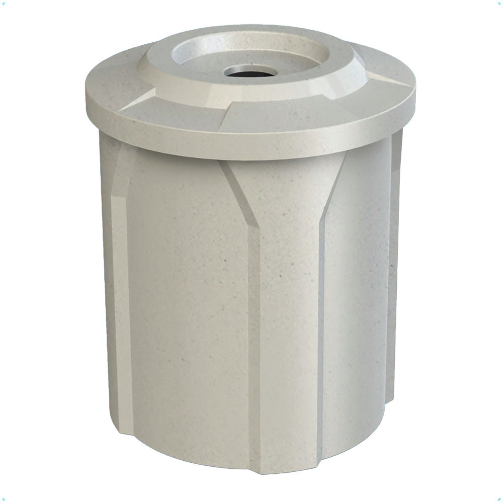42 Gallon Classic Round | Flat Lid with 5" hole - Assembly - Yellow - Anchorline Supply