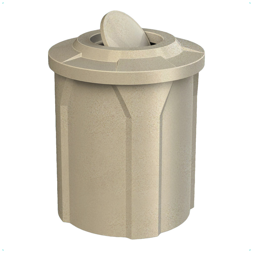 42 Gallon Classic Round | Bug Barrier Lid - Assembly - Anchorline Supply