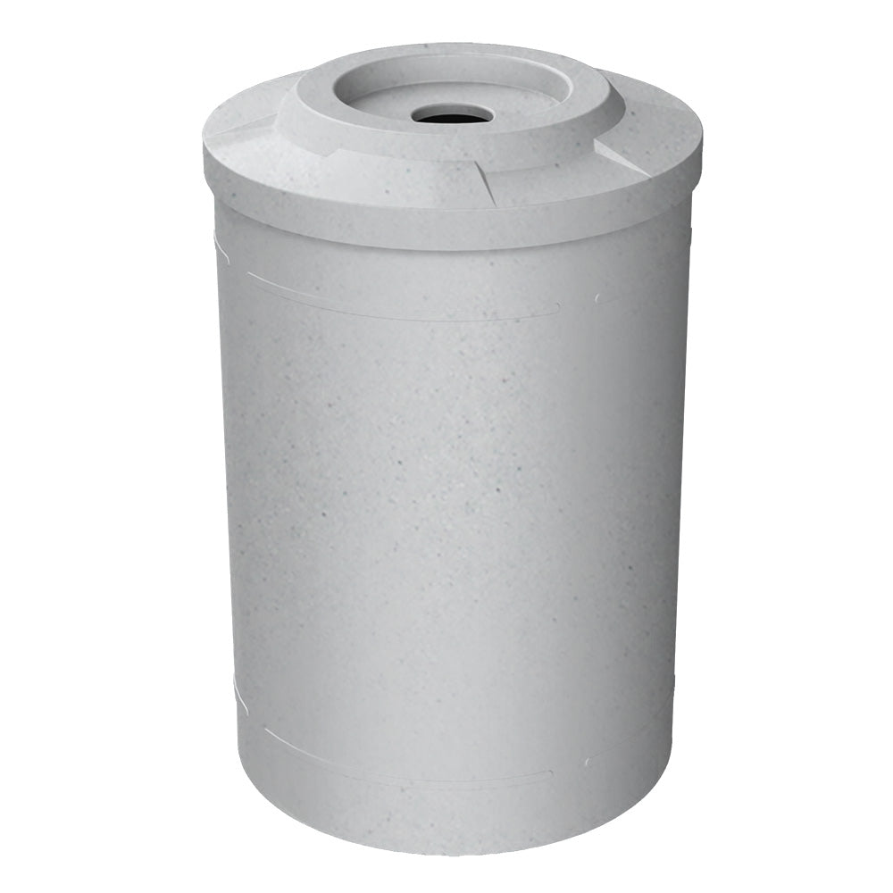 55 Gallon Classic Round | Flat top with 5" hole Lid - Assembly - Orange - Anchorline Supply
