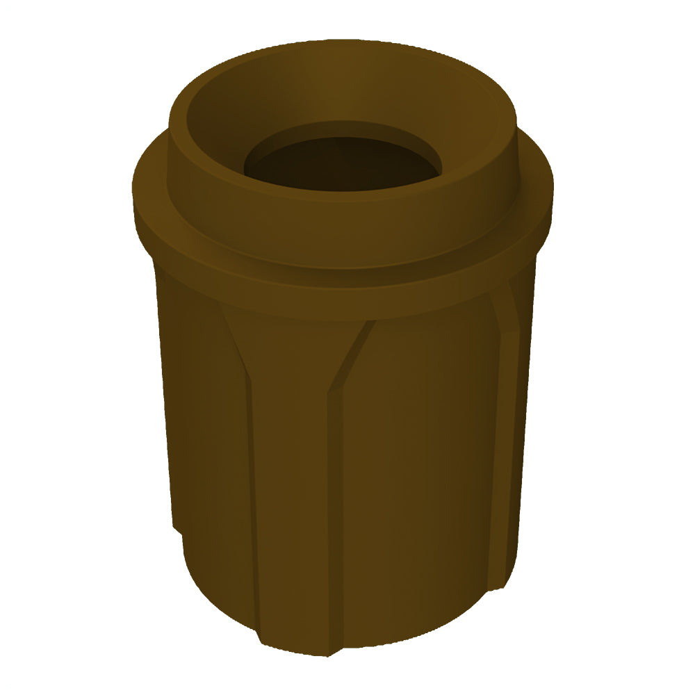 42 Gallon Classic Round | Funnel Lid with 11.5" hole - Assembly - Beige Granite - Anchorline Supply