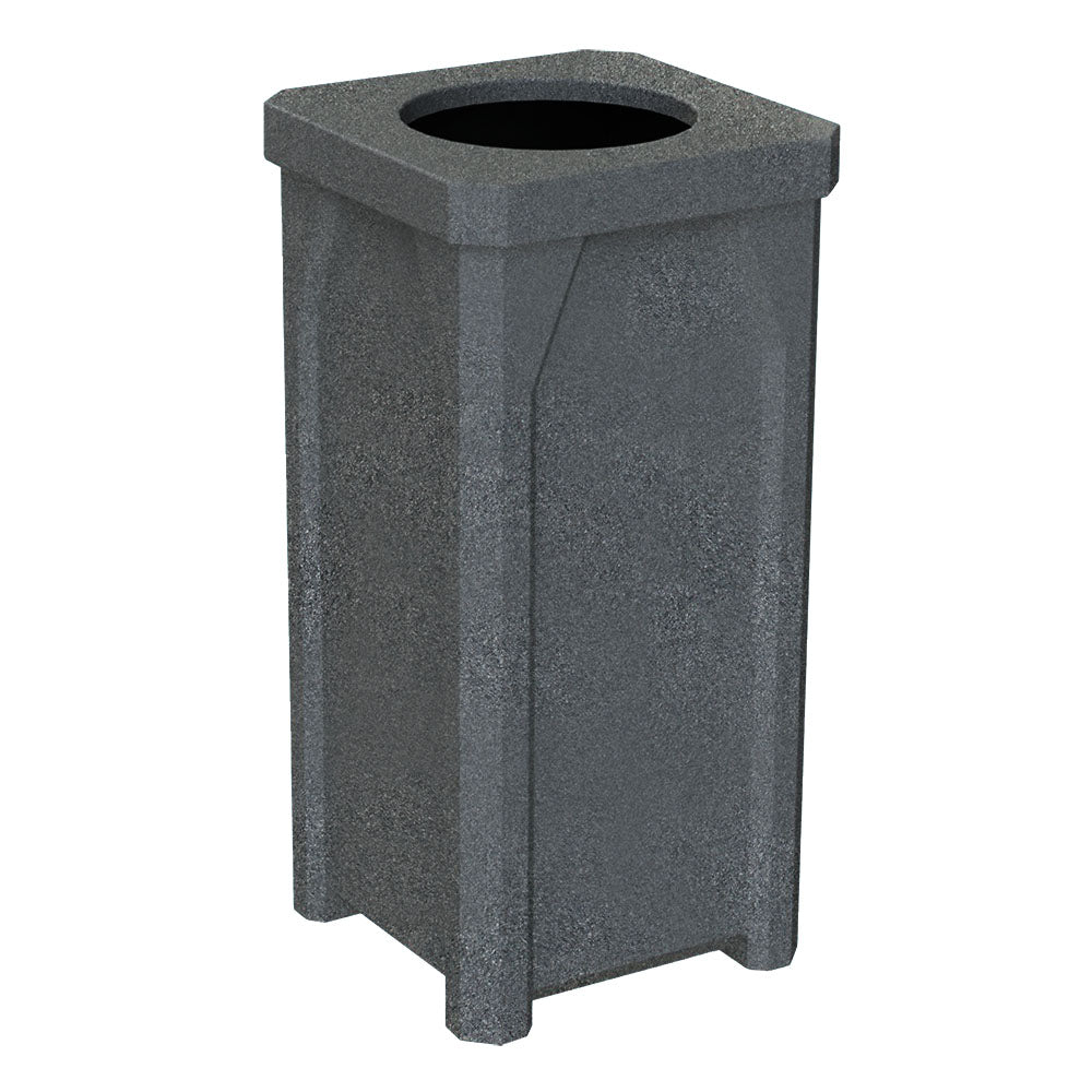22 Gallon Classic Square | 11.5" Recycle Lid Assembly - Dark Granite - Anchorline Supply