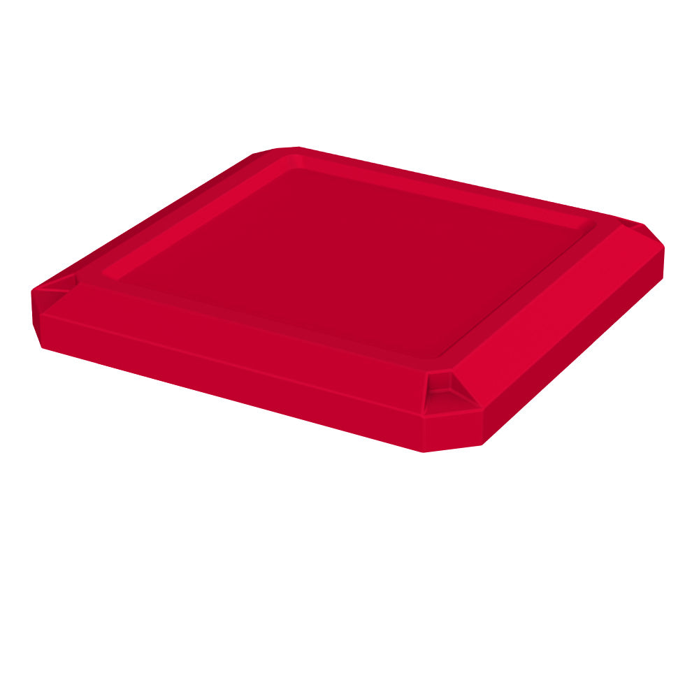 Flat Lid Dust Cover (fits 52 gallon square) - Orange - Anchorline Supply