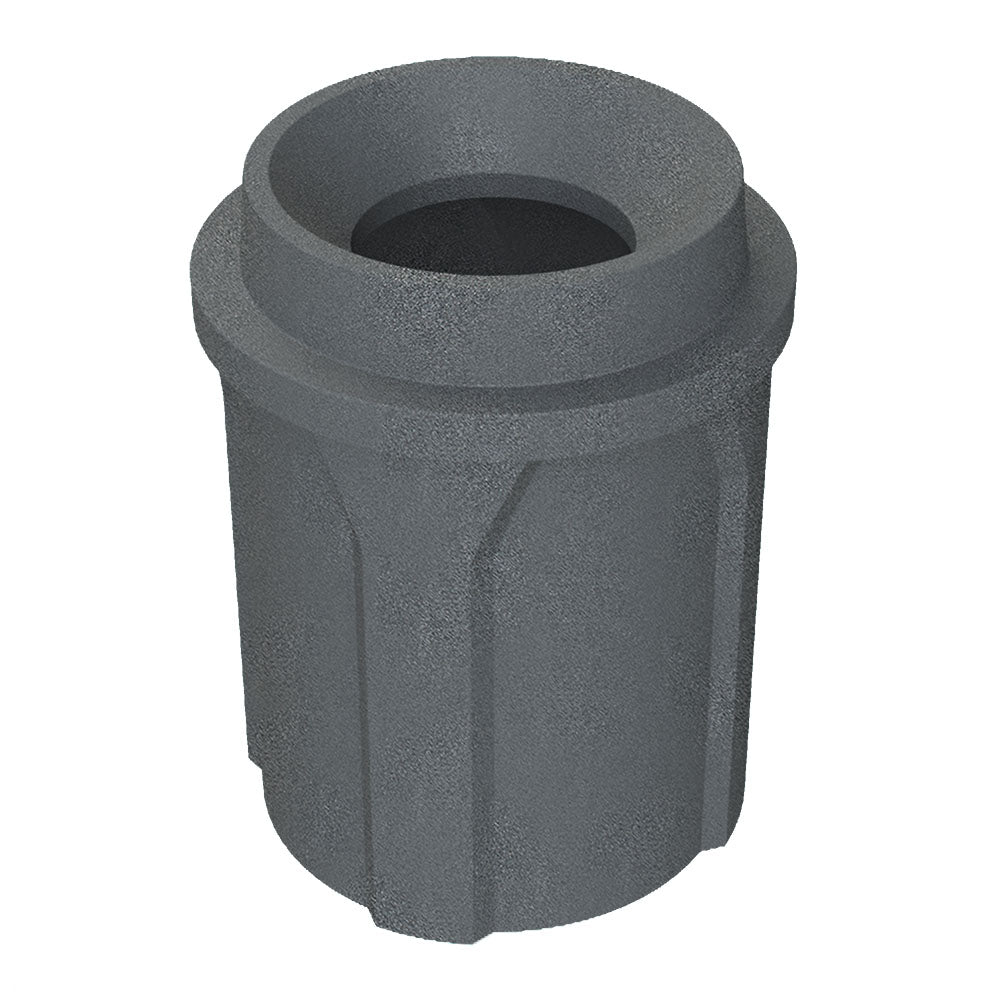42 Gallon Classic Round | Funnel Lid with 11.5" hole - Assembly - White - Anchorline Supply