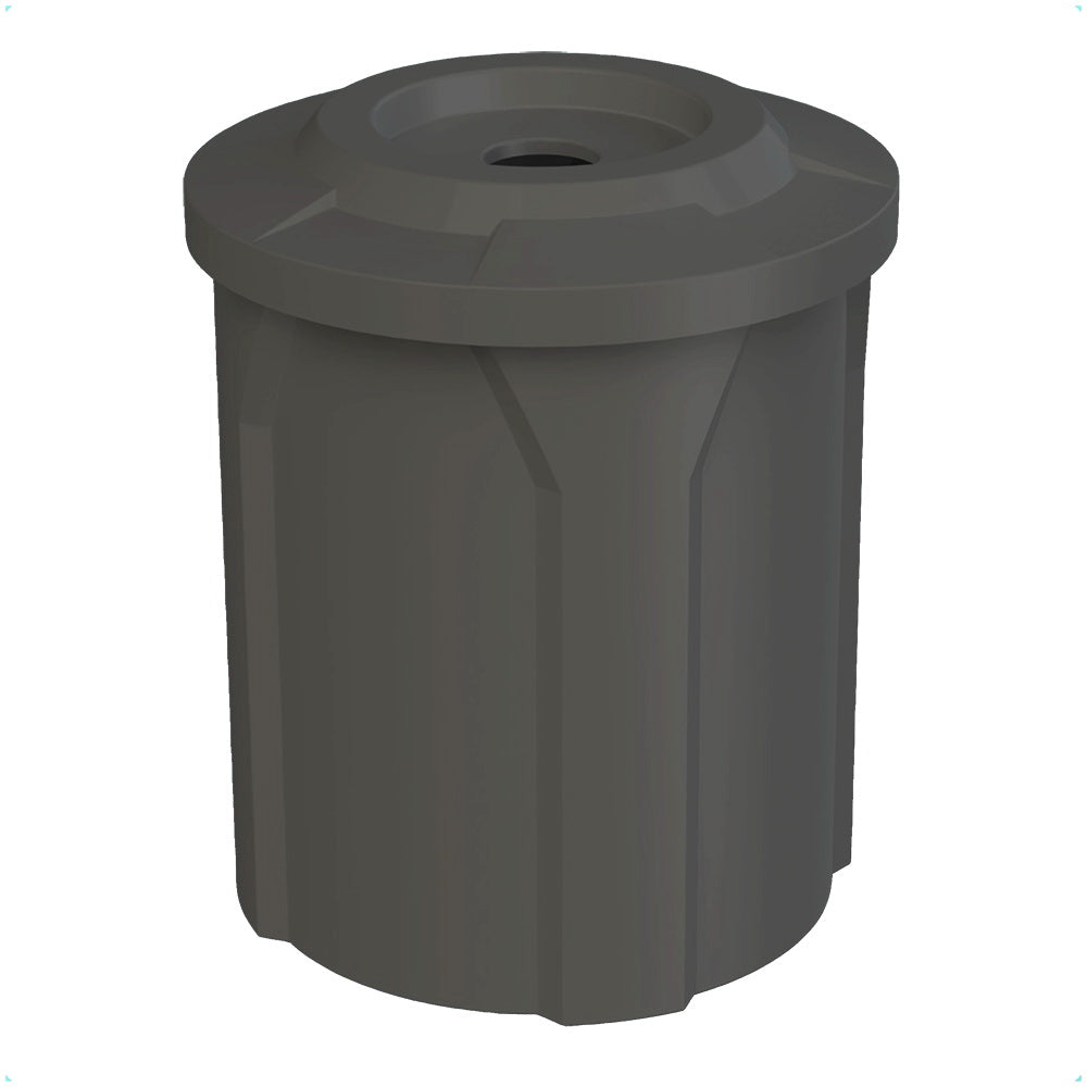 42 Gallon Classic Round | Flat Lid with 5" hole - Assembly - Beige Granite - Anchorline Supply