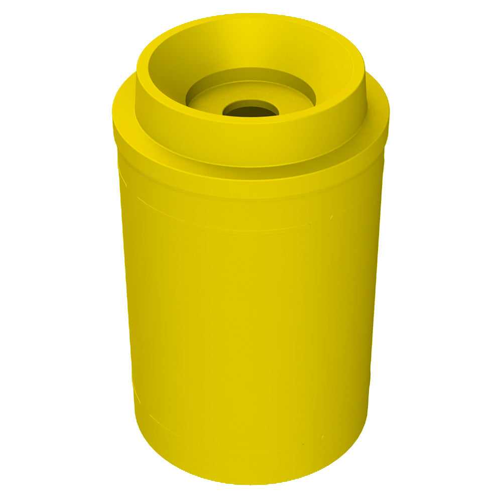 55 Gallon Classic Round | Funnel with 5"Hole Lid - Assembly - Black - Anchorline Supply