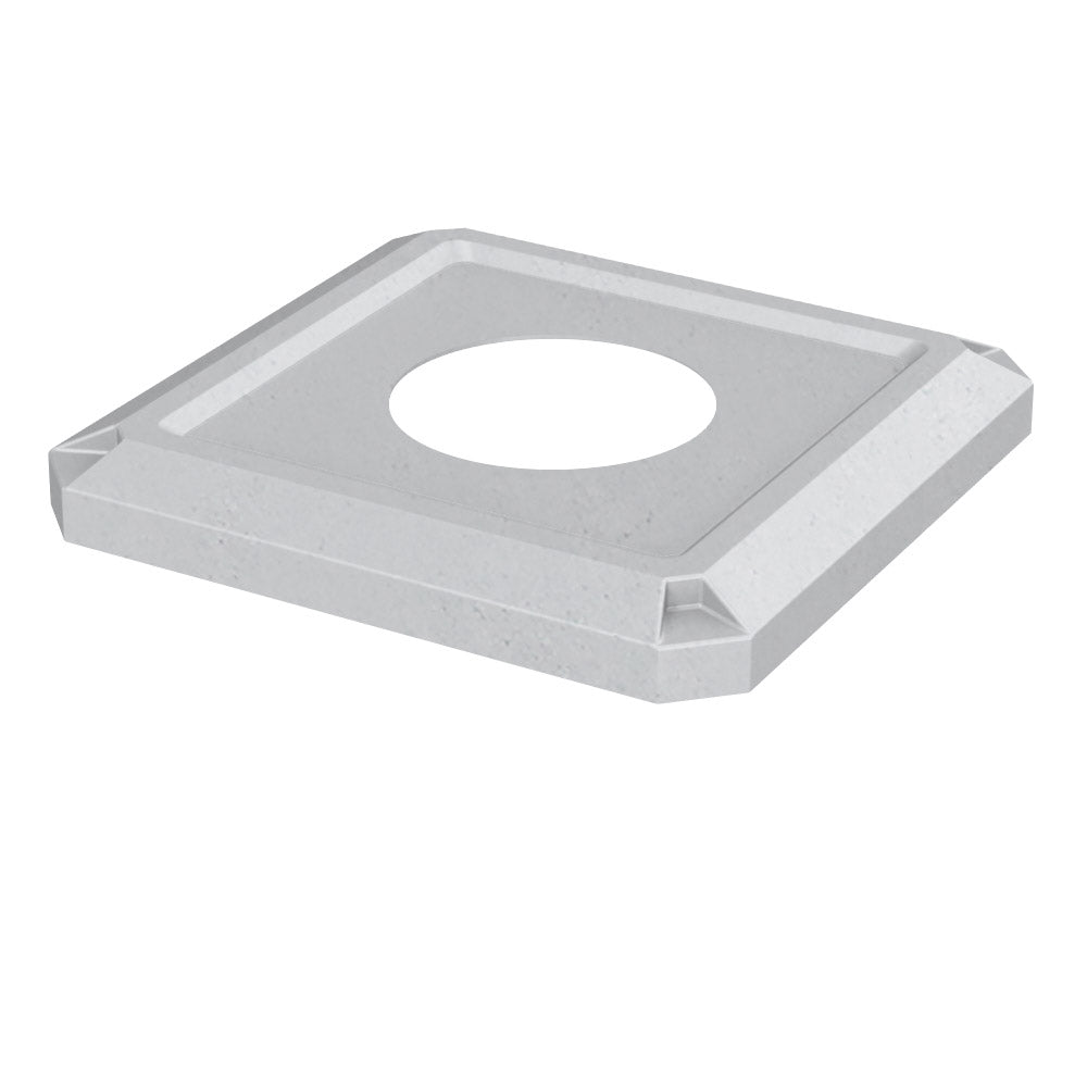 11.5" Recycle Lid (fits 52 gallon square) - Black - Anchorline Supply