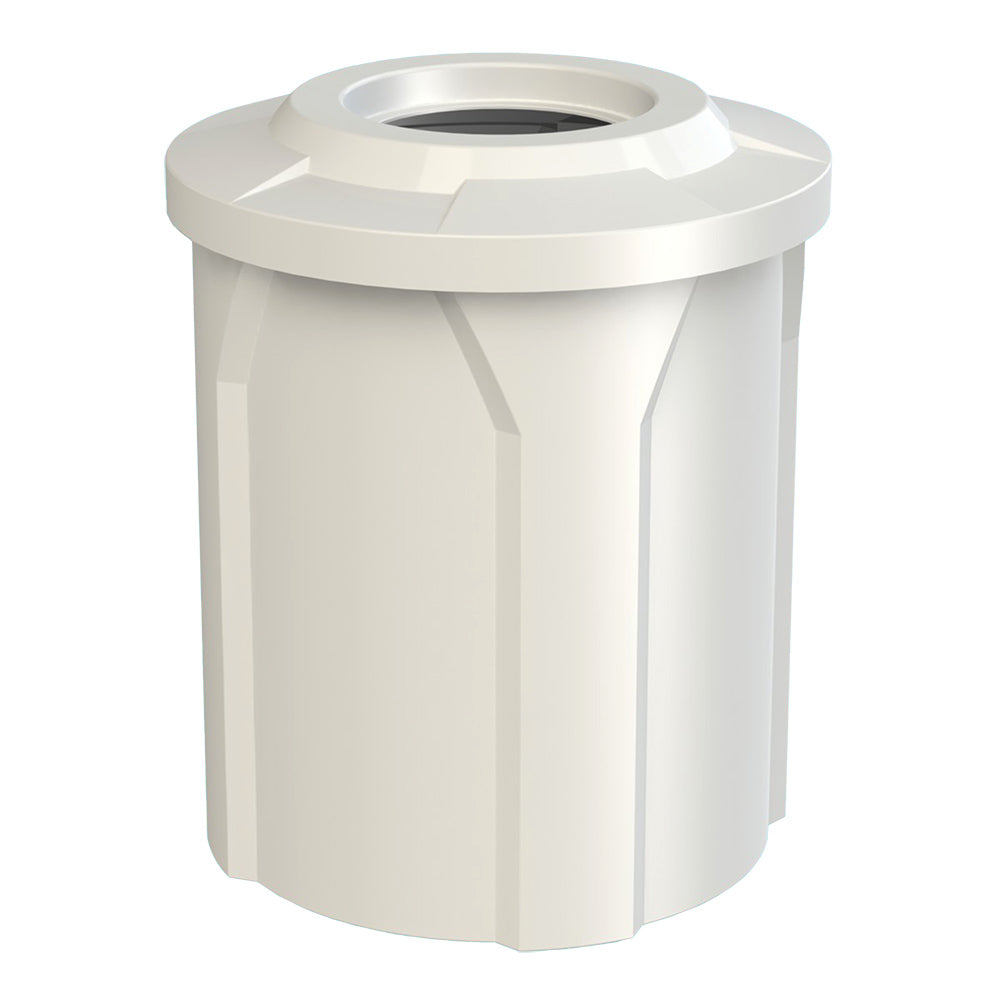 42 Gallon Classic Round | Flat Lid with 11.5" hole - Assembly - Black - Anchorline Supply