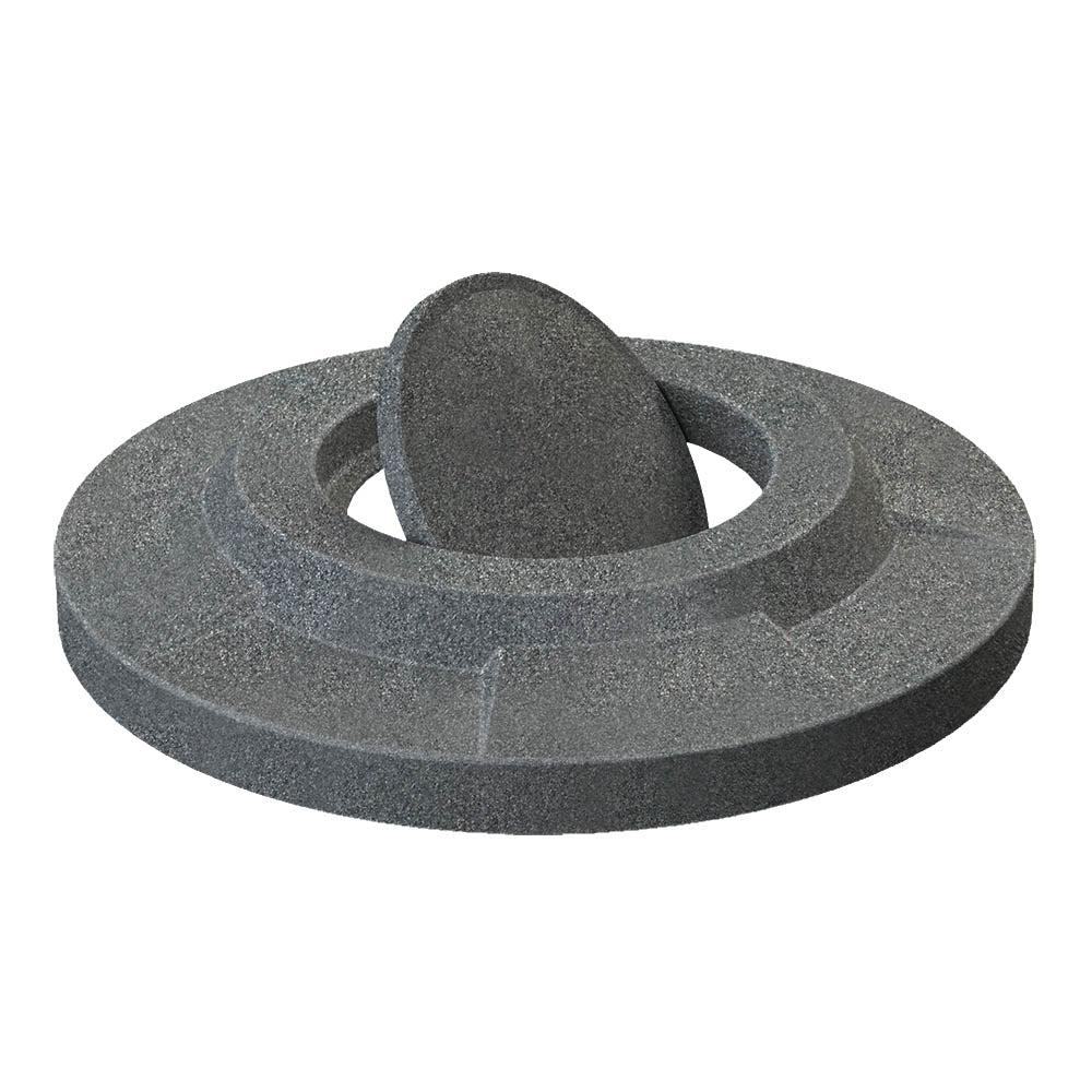 3 - PACK Flat Top with Bug Barrier Lid (fits 42 & 55 gallon round) - Dark Granite - Anchorline Supply