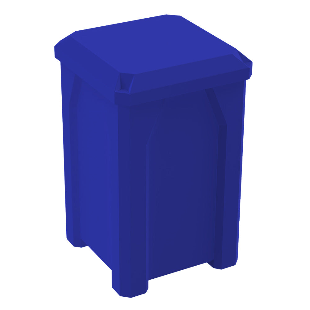 32 Gallon Classic Square | Flat Lid Dust Cover - Assembly - Dark Granite - Anchorline Supply