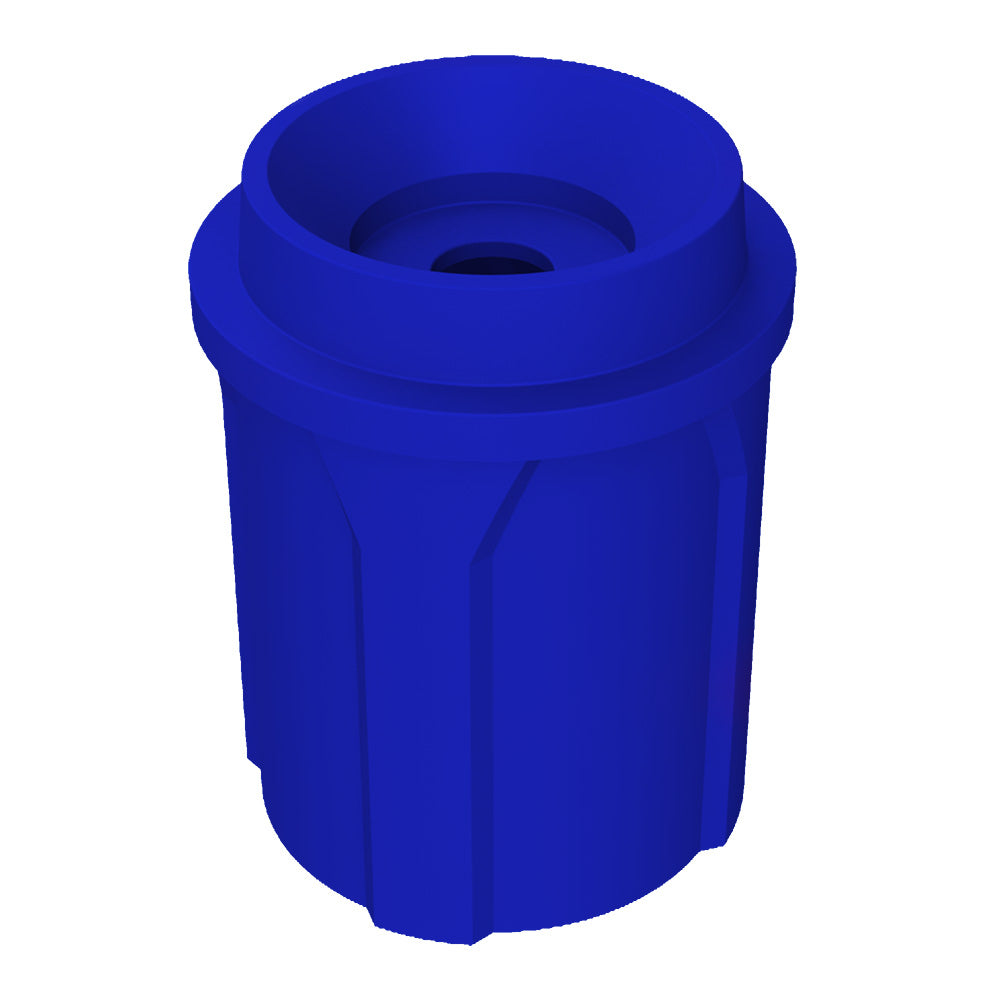 42 Gallon Classic Round | Funnel Lid with 5" hole - Assembly - Light Granite - Anchorline Supply
