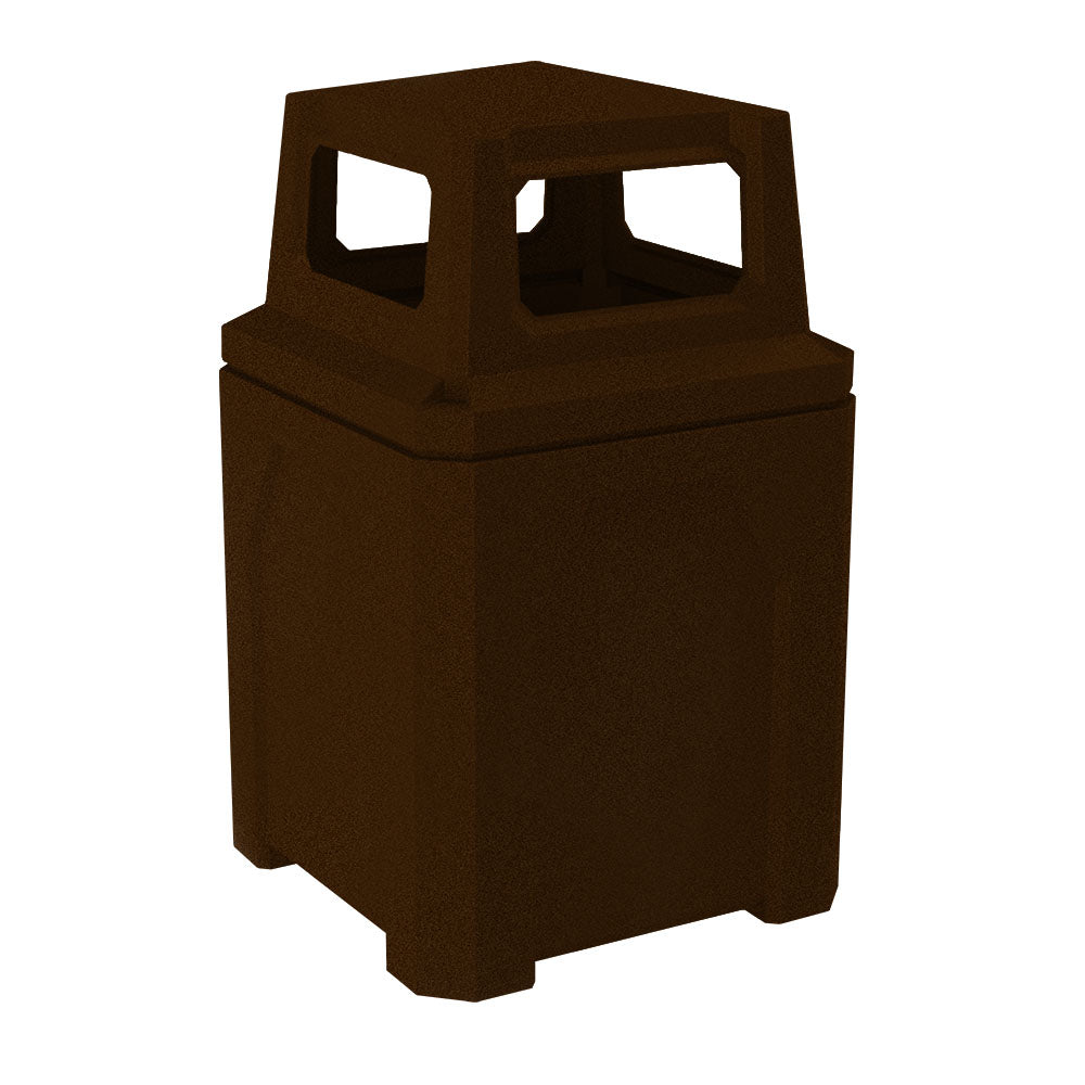 52 Gallon Classic Square | 4-Way Top - Assembly - Brown Granite - Anchorline Supply