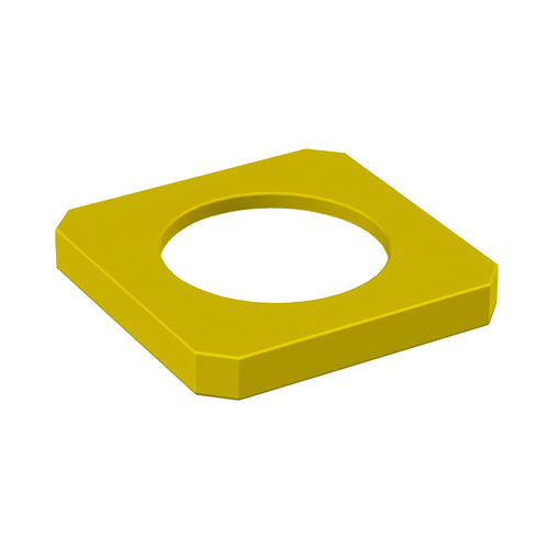 11.5" Recycle Lid (fits 22 gallon square) - Blue - Anchorline Supply