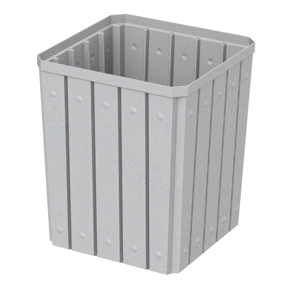 52 Gallon Square Signature Receptacle - Red - Anchorline Supply