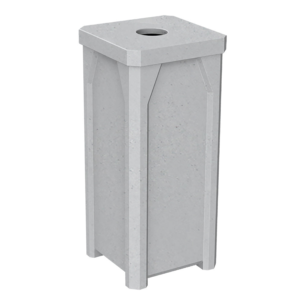 22 Gallon Classic Square | 5" Recycle Lid - Assembly - Red - Anchorline Supply