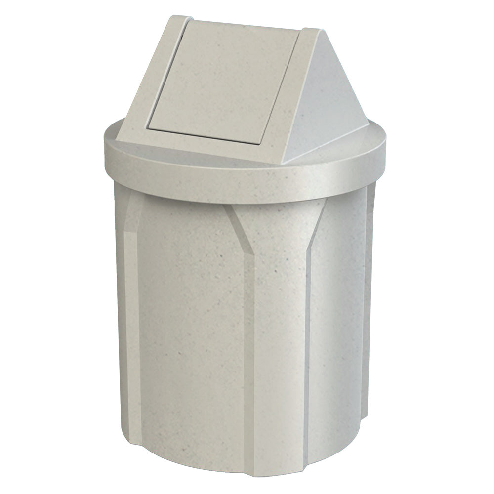 42 Gallon Classic Round | Swing Top Lid - Assembly - Red - Anchorline Supply