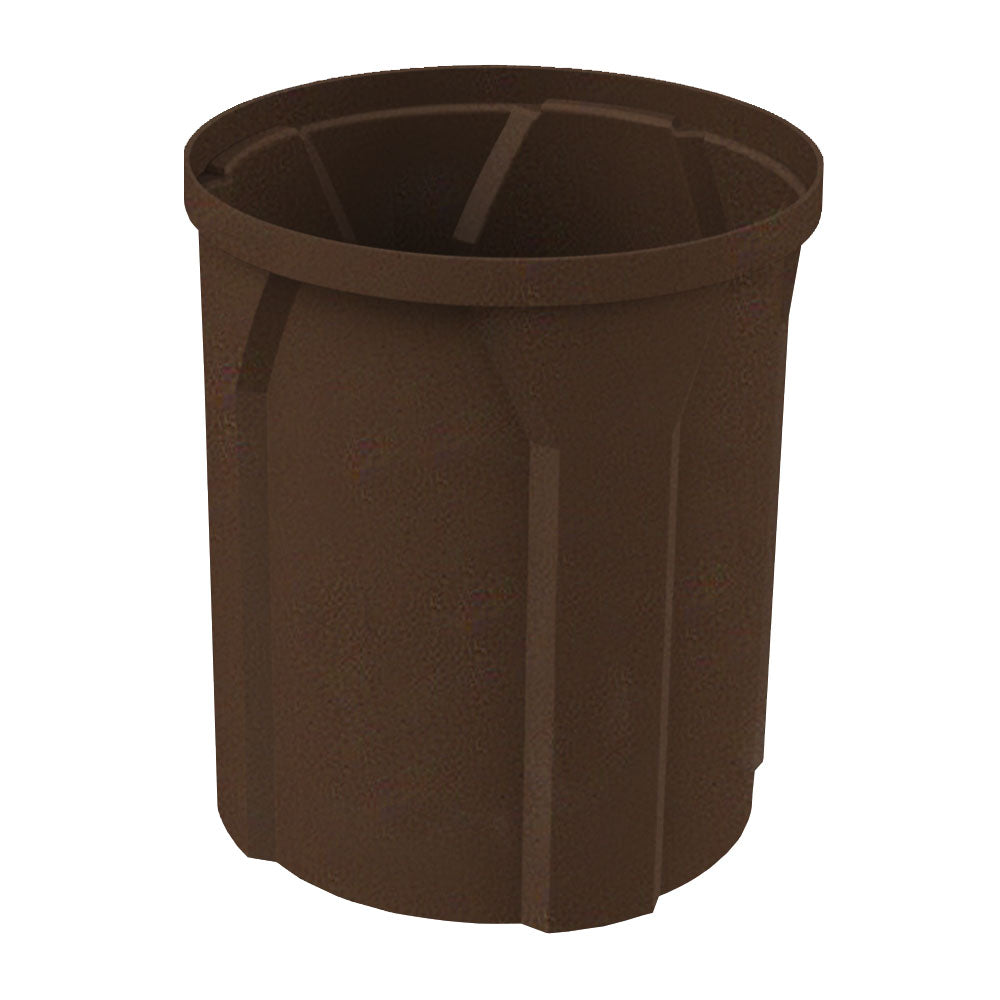 42 Gallon Round Classic Receptacle - Brown Granite - Anchorline Supply