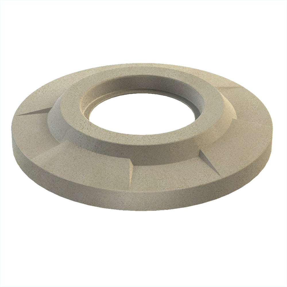 Flat Top with 11.5" Hole (fits 42 & 55 gallon round) - Light Granite - Anchorline Supply