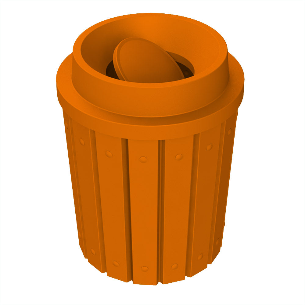 42 Gallon Signature Round | Funnel Top with Bug Barrier - Assembly - Orange - Anchorline Supply