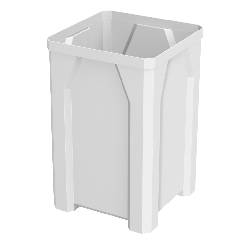 32 Gallon Square Classic Receptacle - Green - Anchorline Supply